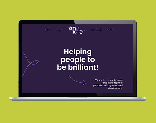 Onexec website by Kite Web Design<br />
